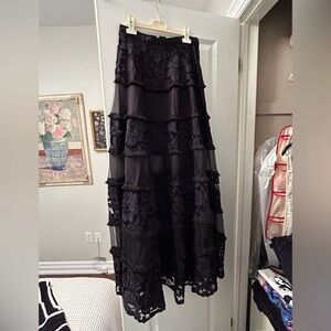Black Alexis Lace Skirt